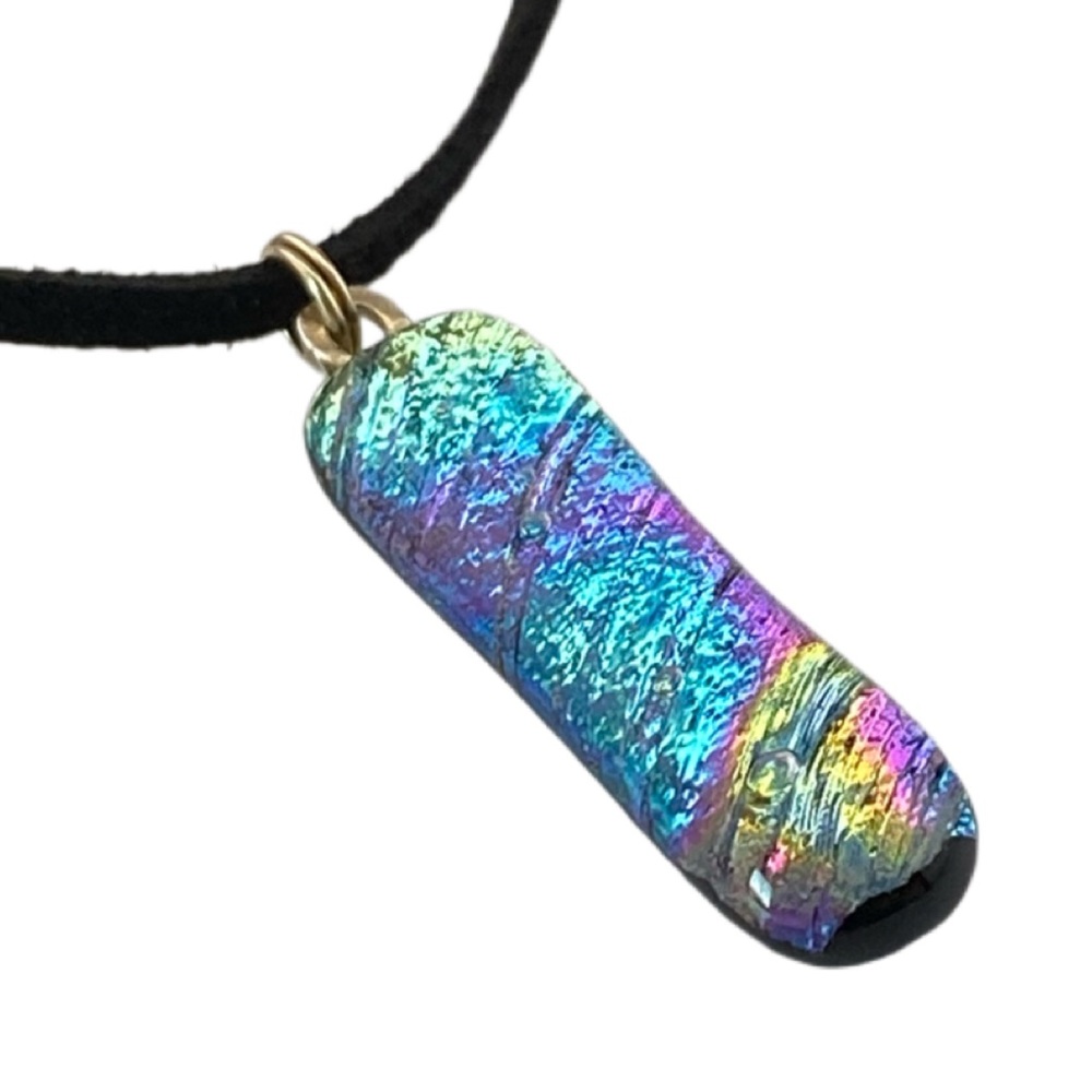 Dichroic Glass Handmade Pendant